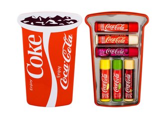 Lip Smacker Coca-Cola balzám na rty 6 x 4 g + plechová krabička