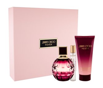 Jimmy Choo Fever parfémovaná voda 100 ml + tělové mléko 100 ml + parfémovaná voda 7,5 ml