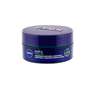 Nivea Pure & Natural Noční pleťový krém Regenerating 50 ml pro ženy