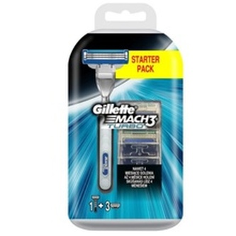 Gillette Mach3 Turbo holicí strojek s jednou hlavicí 1 ks + náhradní hlavice 3 ks