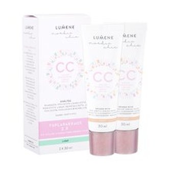 Lumene Nordic Chic CC krém CC Color Correcting 2x30 ml Light SPF 20 pro ženy