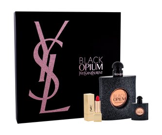 Yves Saint Laurent Black Opium parfémovaná voda 90 ml + parfémovaná voda 7,5 ml + rtěnka Rouge Pur Couture N°1 Rouge á Lévres 1,3 ml Yves Saint Laurent Black Opium parfémovaná voda 90 ml + parfémovaná voda 7,5 ml + rtěnka Rouge Pur Couture N°1 Rouge á Lévres 1,3 ml