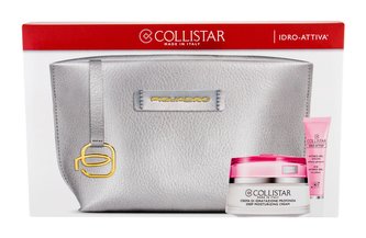 Collistar Idro-Attiva hydratační péče 50 ml + péče o oční okolí Eye Hydro-Gel 8,5 ml + kosmetická taštička Piquadro