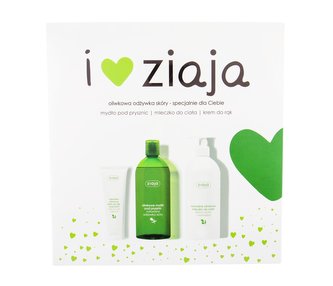 Ziaja Natural Olive sprchový gel 500 ml + tělové mléko 400 ml + krém na ruce 80 ml