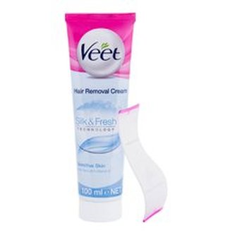 Veet Silk & Fresh Krém na holení Sensitive Skin 100 ml pro ženy