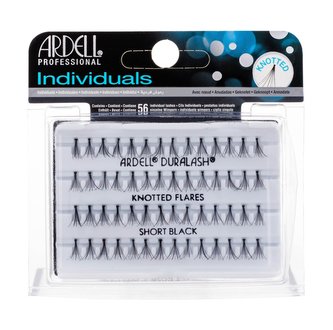 Ardell Individuals Umělé řasy Duralash Knotted Flares 56 ks Short Black pro ženy