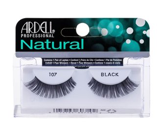 Ardell Natural Umělé řasy 107 1 ks Black pro ženy