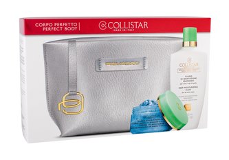 Collistar Special Perfect Body hydratační tělový fluid 400 ml + tělový peeling Toning Talasso 150 g + kosmetická taštička Piquadro
