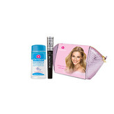 Dermacol Magnum řasenka 9 ml + odličovací přípravek 120 ml + kosmetická taštička