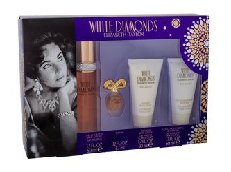 Elizabeth Taylor White Diamonds toaletní voda 50 ml + parfém 3,7 ml + tělové mléko 50 ml + sprchový gel 50 ml
