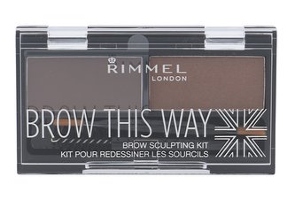 Rimmel London Brow This Way Set a paletka na obočí 2,4 g 002 Medium Brown pro ženy