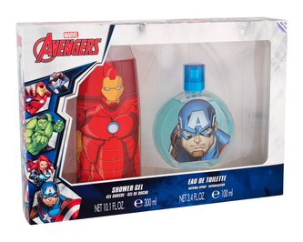 Marvel Avengers toaletní voda Captain America 100 ml + sprchový gel Iron Man 300 ml
