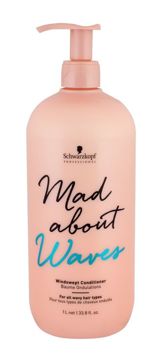 Schwarzkopf Mad About Waves Kondicionér Windswept Conditioner 1000 ml pro ženy