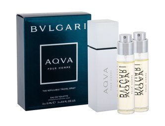 Bvlgari Aqva Pour Homme Toaletní voda 3x15 ml pro muže Bvlgari Aqva Pour Homme Toaletní voda 3x15 ml pro muže