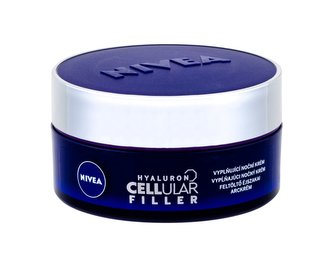 Nivea Hyaluron CELLular Filler Noční pleťový krém + Firming 50 ml pro ženy Nivea Hyaluron CELLular Filler Noční pleťový krém + Firming 50 ml pro ženy