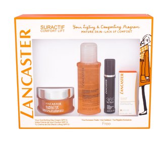 Lancaster Suractif denní pleťová péče SPF15 50 ml + péče o oční okolí 3 ml + čisticí pleťová voda 3v1 100 ml + pleťové sérum 365 Skin Repair 10 ml