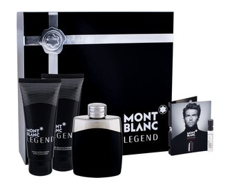Montblanc Legend toaletní voda 100 ml + balzám po holení 100 ml + sprchový gel 100 ml + vzorek toaletní voda Legend Intense 1,2 ml