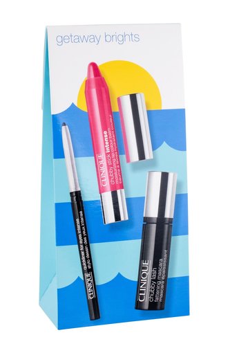 Clinique Chubby Lash řasenka Chubby Lash 4 ml + tužka na oči Quickliner For Eyes Intense 0,28 g Intense Ebony + rtěnka Chubby Stick Lip Balm 3 g Plushest Punch