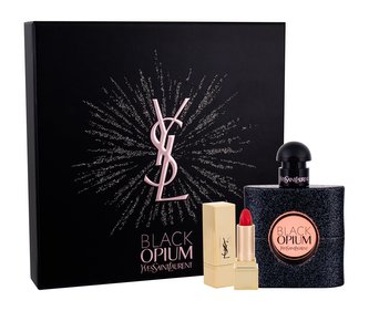 Yves Saint Laurent Black Opium parfémovaná voda 50 ml + rtěnka Rouge Pur Couture odstín 1 1,3 ml Yves Saint Laurent Black Opium parfémovaná voda 50 ml + rtěnka Rouge Pur Couture odstín 1 1,3 ml
