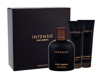 Dolce&Gabbana Pour Homme Intenso parfémovaná voda 125 ml + balzám po holení 50 ml + sprchový gel 50 ml
