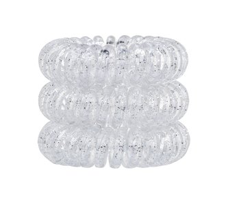 Invisibobble The Traceless Hair Ring Gumička na vlasy 3 ks Sparkling Clear pro ženy