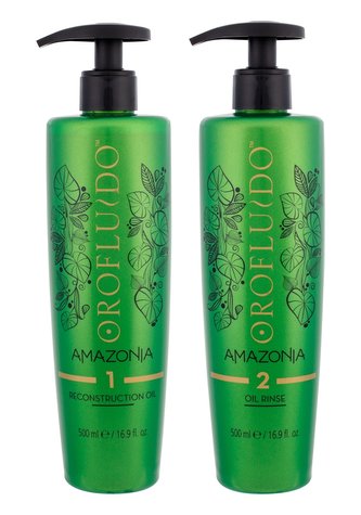 Orofluido Amazonia olejová kúra Reconstruction Oil 500 ml + čisticí lázeň Oil Rinse 500 ml
