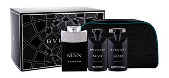 Bvlgari Man Black Cologne toaletní voda 100 ml + sprchový gel 75 ml + balzám po holení 75 ml + kosmetická taška Bvlgari Man Black Cologne toaletní voda 100 ml + sprchový gel 75 ml + balzám po holení 75 ml + kosmetická taška