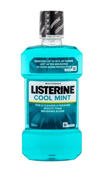 Listerine Mouthwash Ústní voda Cool Mint 500 ml unisex Listerine Mouthwash Ústní voda Cool Mint 500 ml unisex