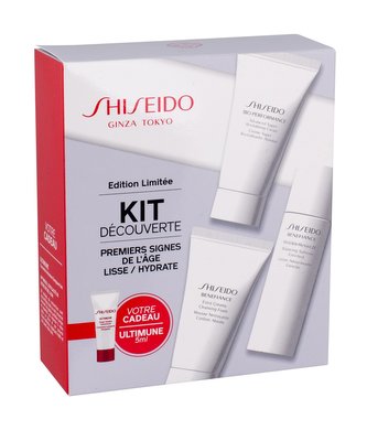 Shiseido Benefiance čisticí pěna Extra Creamy Foam 30 ml + čisticí voda Wrinkle Resist 24 30 ml + denní pleťová péče Bio-Performance 30 ml + pleťové sérum Ultimune 5 ml
