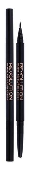 Makeup Revolution London Awesome Dual Eyeliner Oční linka Felt & Kohl 0,18 g Black pro ženy