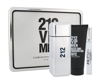 Carolina Herrera 212 VIP Men toaletní voda 100 ml + sprchový gel 100 ml + toaletní voda 10 ml