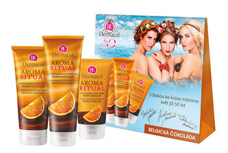 Dermacol Aroma Ritual sprchový gel 250 ml + tělové mléko 200 ml + tělový peeling 150 ml