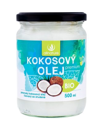 Allnature Premium Bio Coconut Oil Přípravek pro zdraví 500 ml unisex