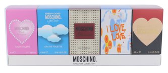 Moschino Mini Set 1 edt I Love Love 4,9 ml + edt Cheap and Chic 4,9 ml + edt Light Clouds 4,9 ml + edp Glamour 5 ml + Pink Bouquet 5 ml