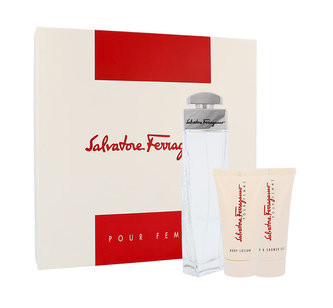 Salvatore Ferragamo Pour Femme parfémovaná voda 100 ml + tělové mléko 50 ml + sprchový gel 50 ml