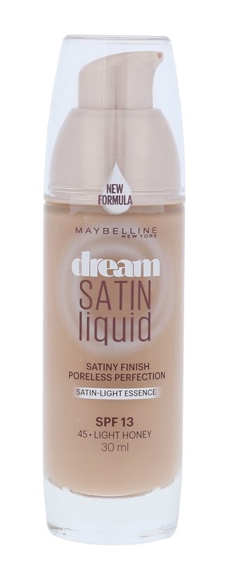 Maybelline Dream Satin Makeup Liquid 30 ml 45 Light Honey SPF13 pro ženy