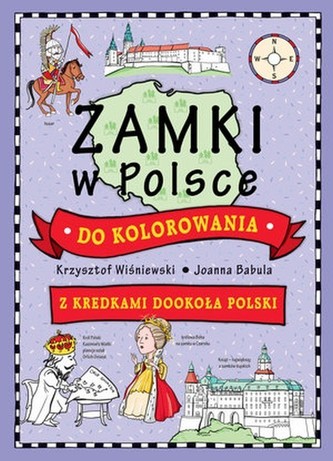 ZAMKI W POLSCE DO KOLOROWANIA Z KREDKAMI DOOKOŁA POLSKI