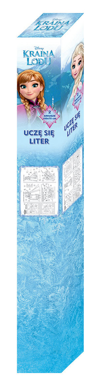 Kraina lodu, kolorowanka podłogowa Uczę się liter