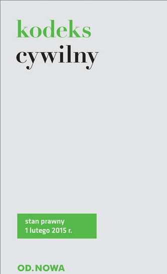 KODEKS CYWILNY 01.02.2015