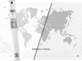MAPA ZDRAPKA ŚWIATA LOFT WHITE SCRATCH AND TRAVEL