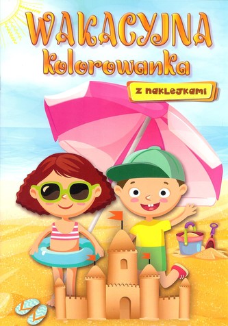 Wakacyjna kolorowanka z naklejkami