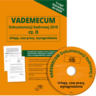 VADEMECUM DOKUMENTACJI KADROWEJ  2018 + CD WYD. 3