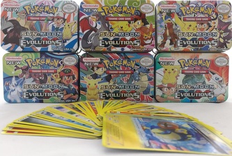 Karty Pokemon go Sun&Moon 42szt pudełko puszka