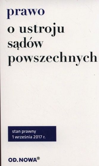 PRAWO O USTROJU SĄDÓW POWSZECHNYCH