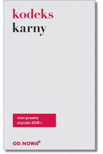 Kodeks karny St.pr. 05.01.2018