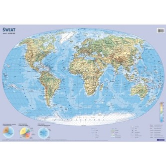 MAPA ŚCIENNA ŚWIAT 1:60 000 000 MAPA ŚCIENNA ŚWIAT 1:60 000 000