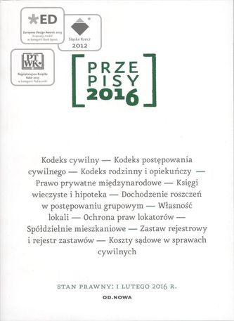 PRZEPISY 2016 ZBIÓR CYWILNY PRZEPISY 2016 ZBIÓR CYWILNY