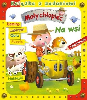 Na wsi. Książka z zadaniami. Mały chłopiec