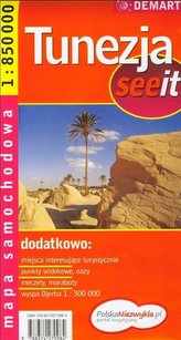 Tunezja see it - mapa samochodowa