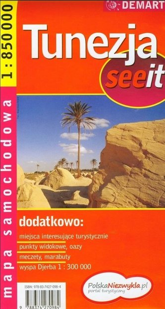 Tunezja see it - mapa samochodowa